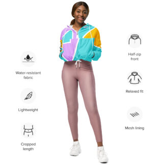 Cropped windbreaker