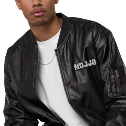 Leather Bomber Jacket - Image 2