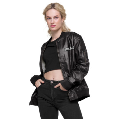 Leather Bomber Jacket - Image 2